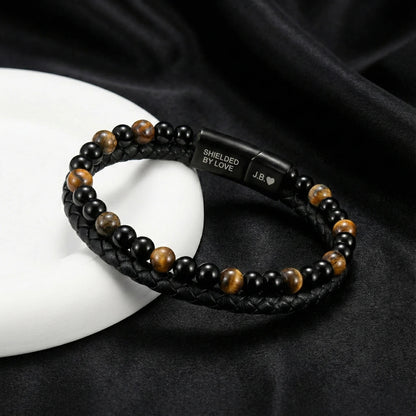 🍀LAST CHANCE: UP TO 45% OFF | Engraved Tiger Eye Son Bracelet