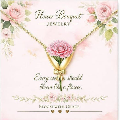 CZTICLE® Blooming Flower Bouquet Necklace – A Gift That Never Fades
