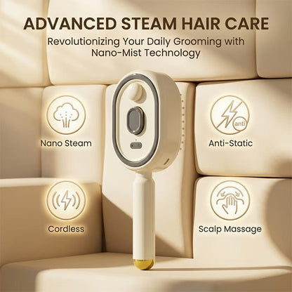 SVOZK®3-in-1 Electric Mist Detangling Brush for Frizz & Scalp Massage