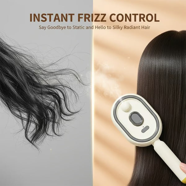 SVOZK®3-in-1 Electric Mist Detangling Brush for Frizz & Scalp Massage