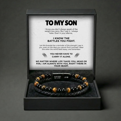 🍀LAST CHANCE: UP TO 45% OFF | Engraved Tiger Eye Son Bracelet