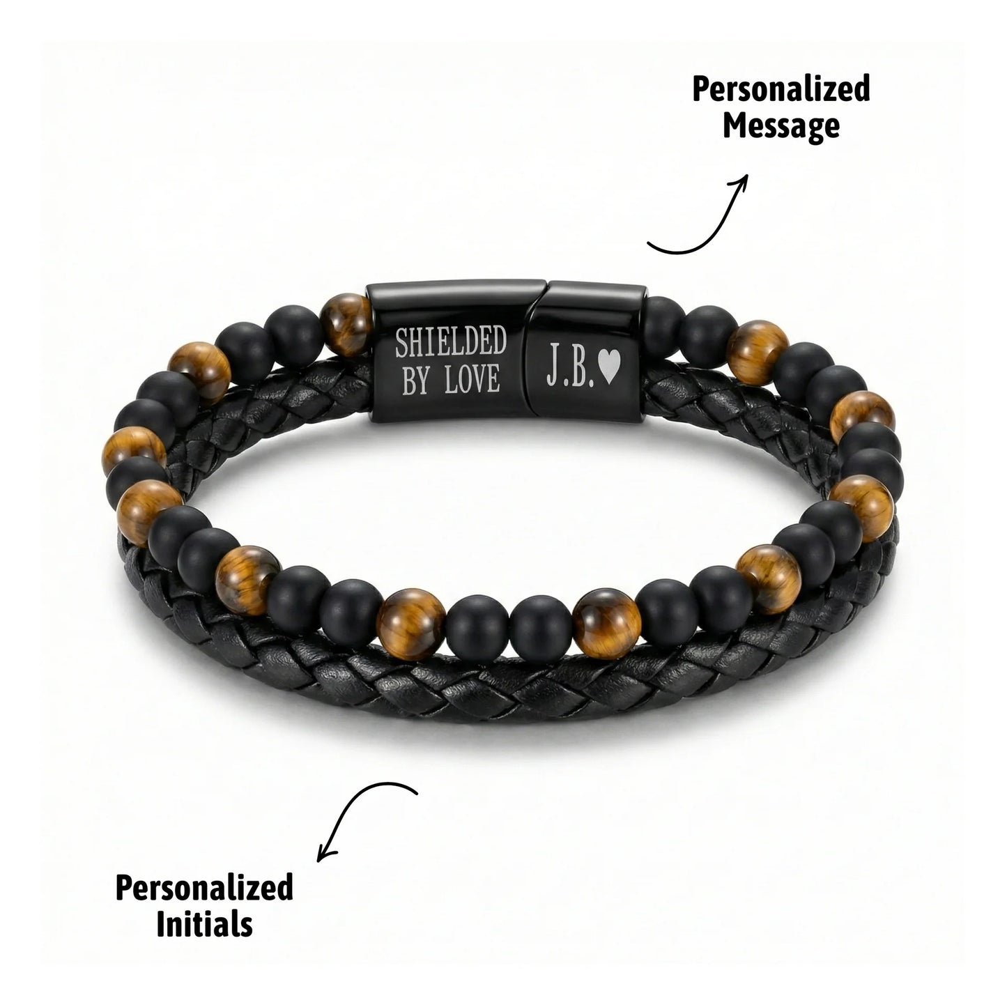 🍀LAST CHANCE: UP TO 45% OFF | Engraved Tiger Eye Son Bracelet