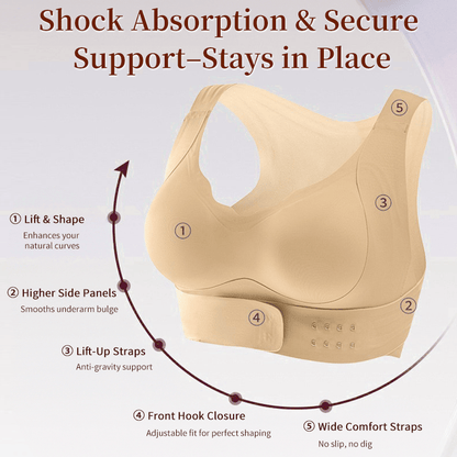 Sfrcord® 🌸2026 New Arrival Front Buckle Bra – Lifting Correction + Easy On/Off, Comfortable for Daily/Workout